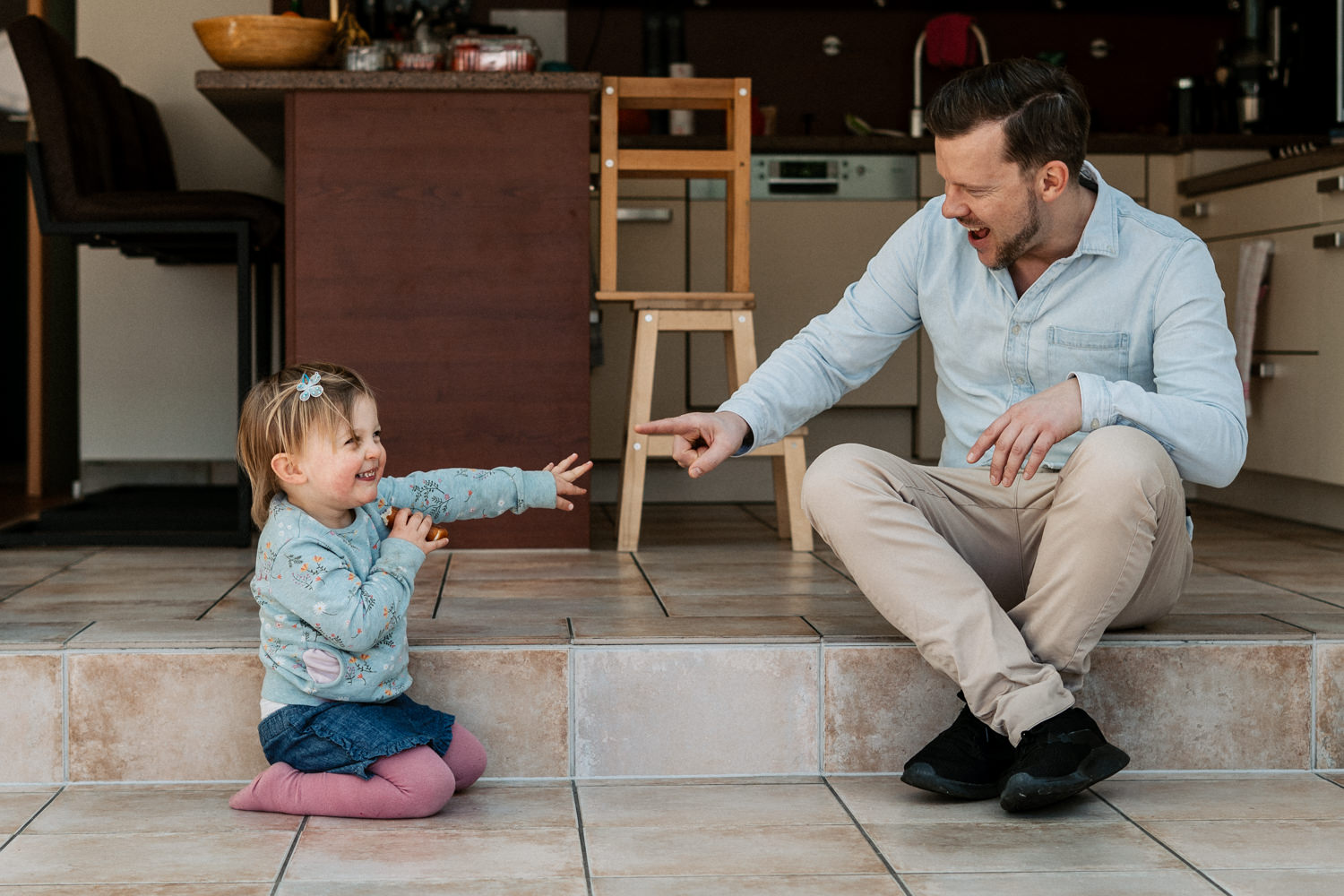 Vater und Tochter
